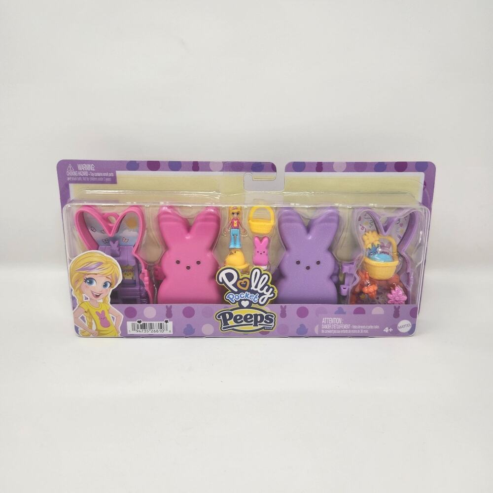 Polly Pocket Peeps, Dolls and 2 Playsets with 6 Themed Accessories Toy